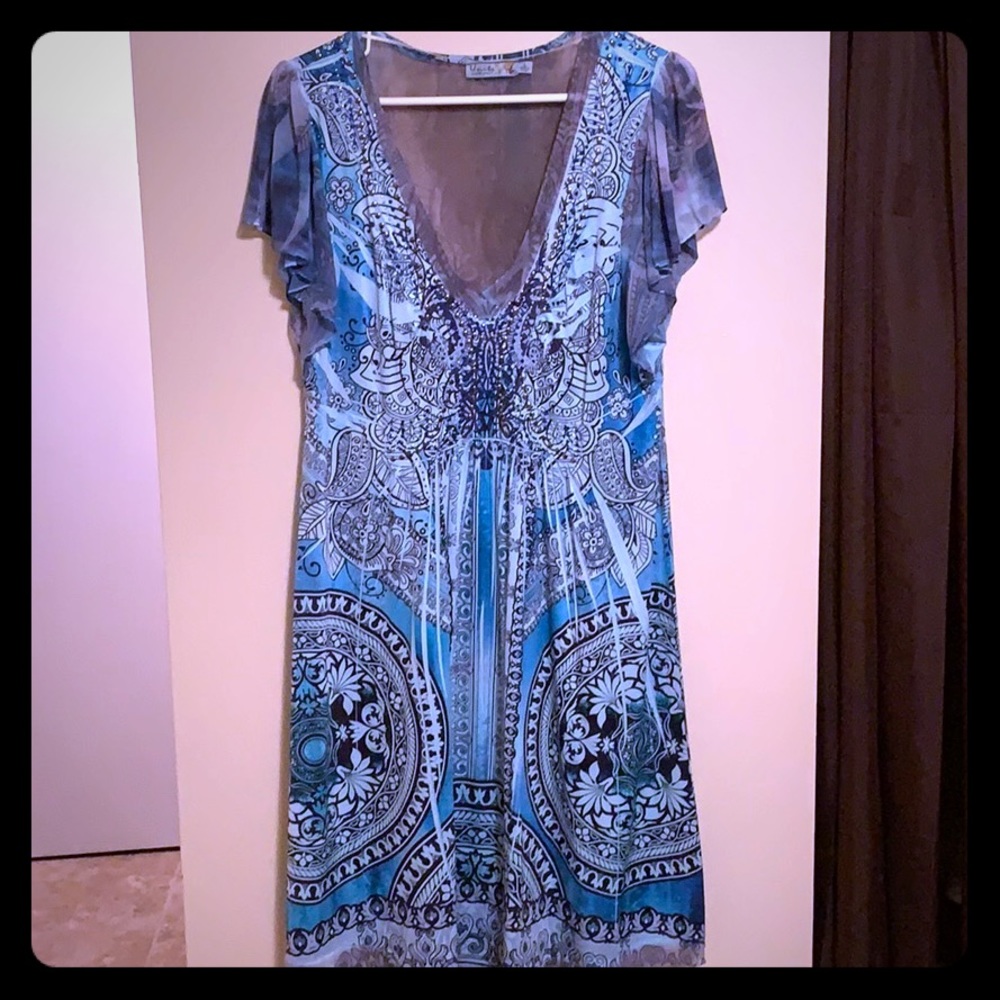 Unity World Teal Dress Size L